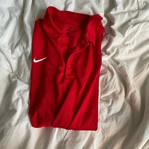 Red Nike Golf Polo Dri Fit (XL)